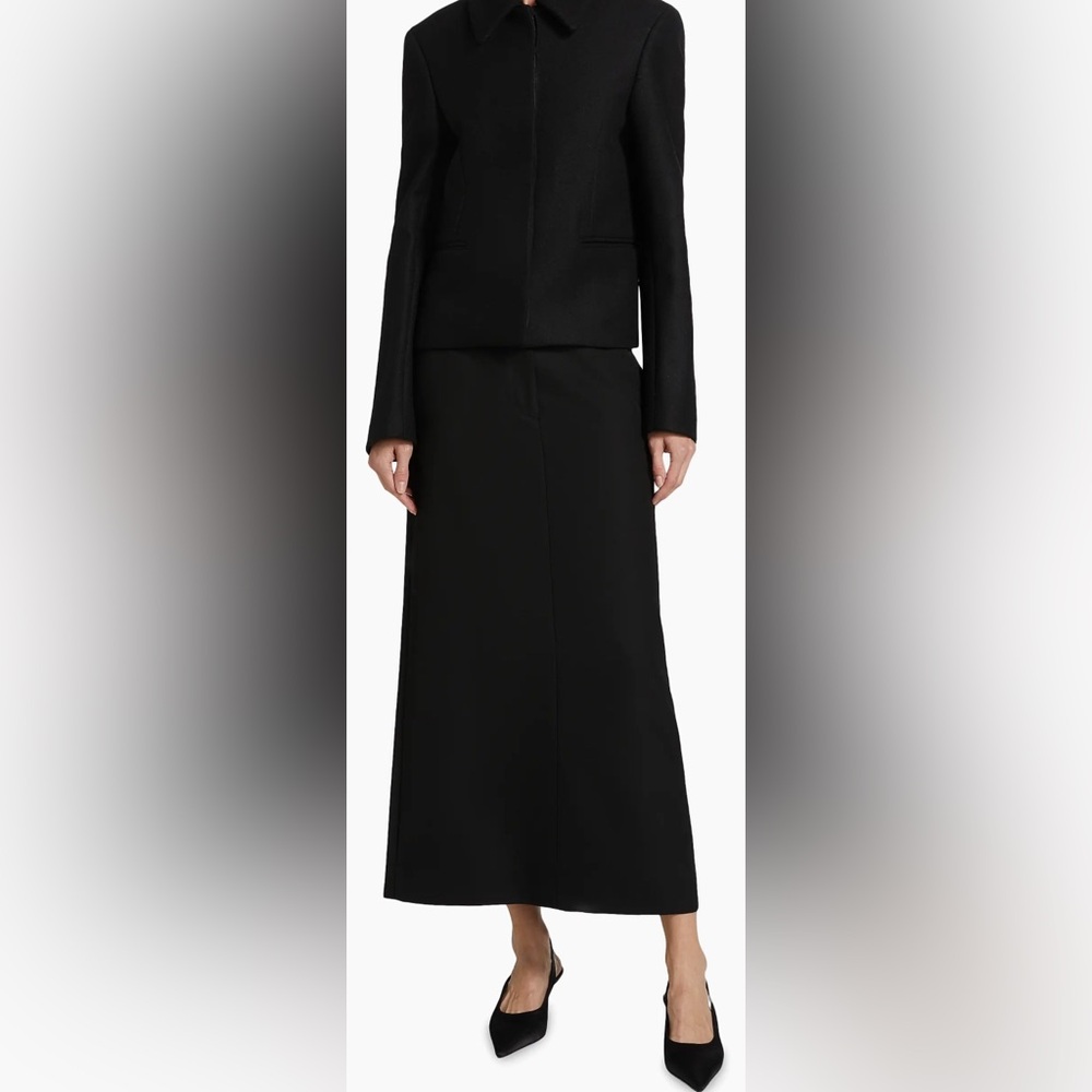 Co pencil wool blend maxi skirt